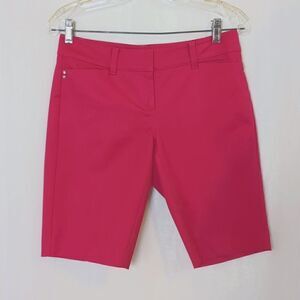 White House Black Market Bermuda Shorts Deep Pink Size 0